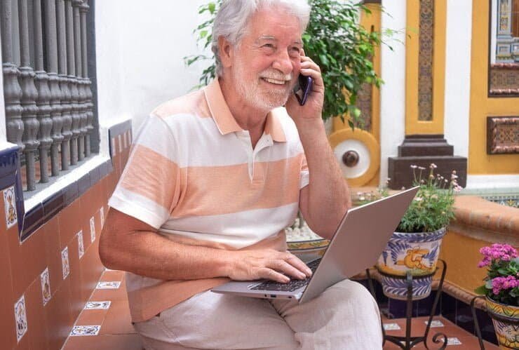 Spain digital nomad enjoying remote work in